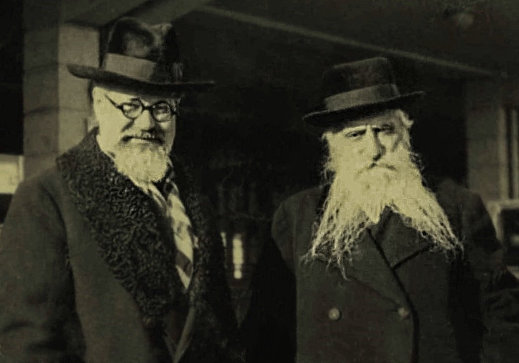 Rabbi Avraham Dov Kahana Shapira representing the Jewish religion with heads of religions at the opening of the Lithuanian parliament in Kaunas