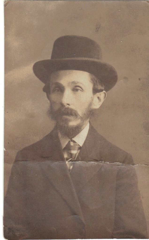 Rabbi Avraham Yehoshua Heshel of Kopyczynce walking with his uncle Rabbi Yisrael of Husiatyn and his uncle's son-in-law Rabbi Yaakov of Husiatyn at the funeral of Rabbi Tzvi Pesach Chayat